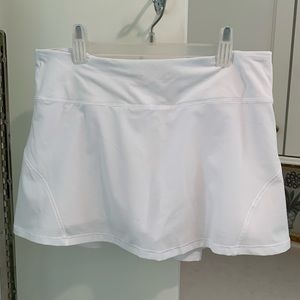 Lululemon white pace setter skirt